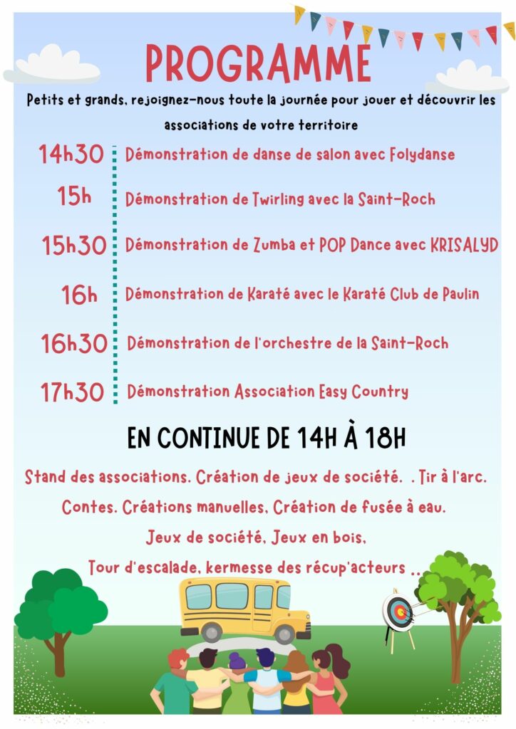 Fête des associations 2026 le programme